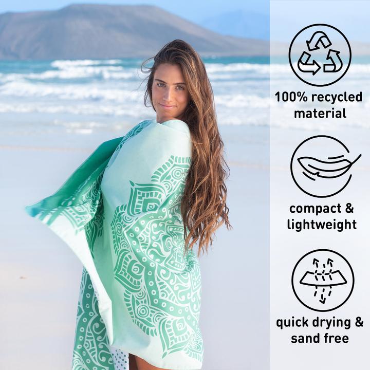 Actual product image Fit-Flip Microfibre beach towel (200 x 90 cm)