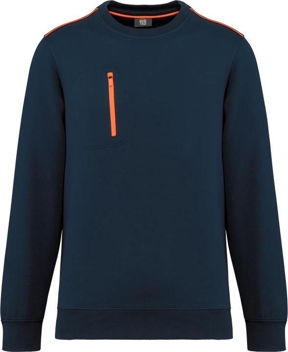 Fluorescent Orange, Navy