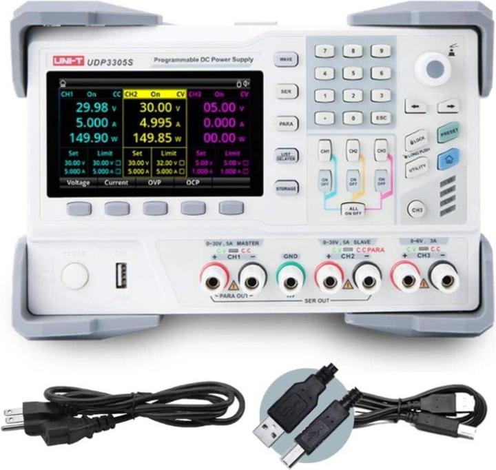 Uni-T Laboratory power supply, UDP3305S, 4 channel, programmable, 328 W