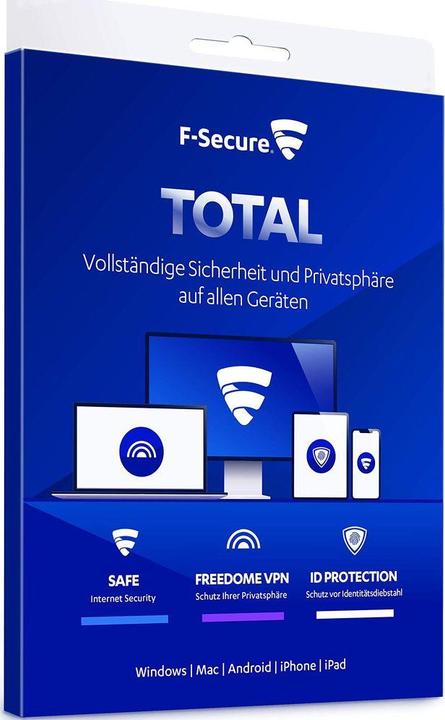 Immagine prodotto F-Secure Box di sicurezza totale (1 Utente, 12 mesi)