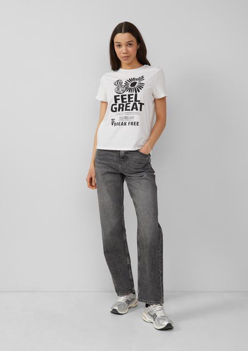 Actual product image S.Oliver T-Shirt Baumwollshirt mit Frontprint (L)