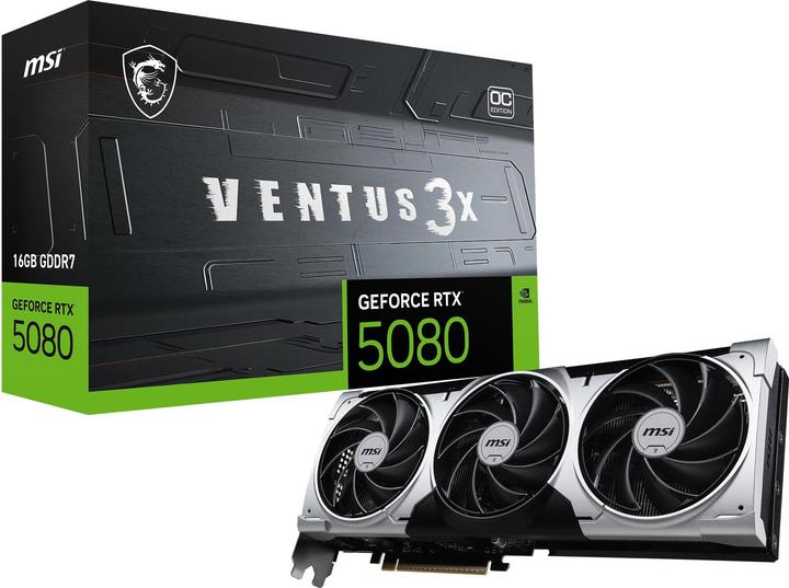 Produktbild MSI GeForce RTX 5080 VENTUS 3X OC PLUS (16 GB, GDDR7)