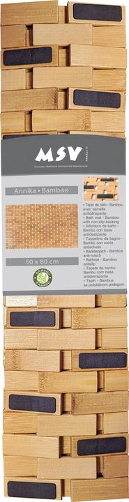 Actual product image spirella Bambusmatte Annika 50x80 Basilic - Polypropylen