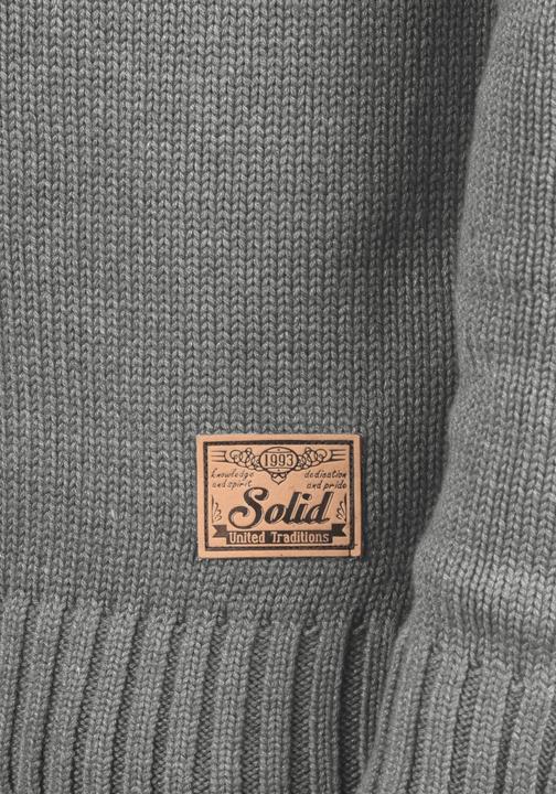 Immagine prodotto Solid Poul Cardigan Giacca In Maglia Grossa Maglieria Da Uomo Con Collo Alto (3XL)