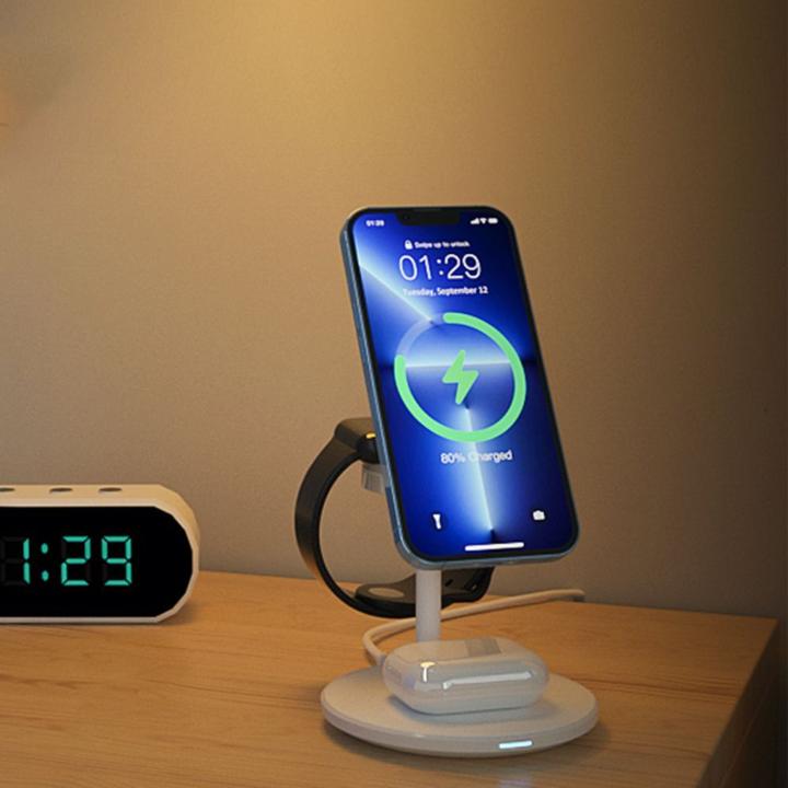 Image du produit Choetech Chargeur sans fil avec support 3en1 (noir) (15 W)