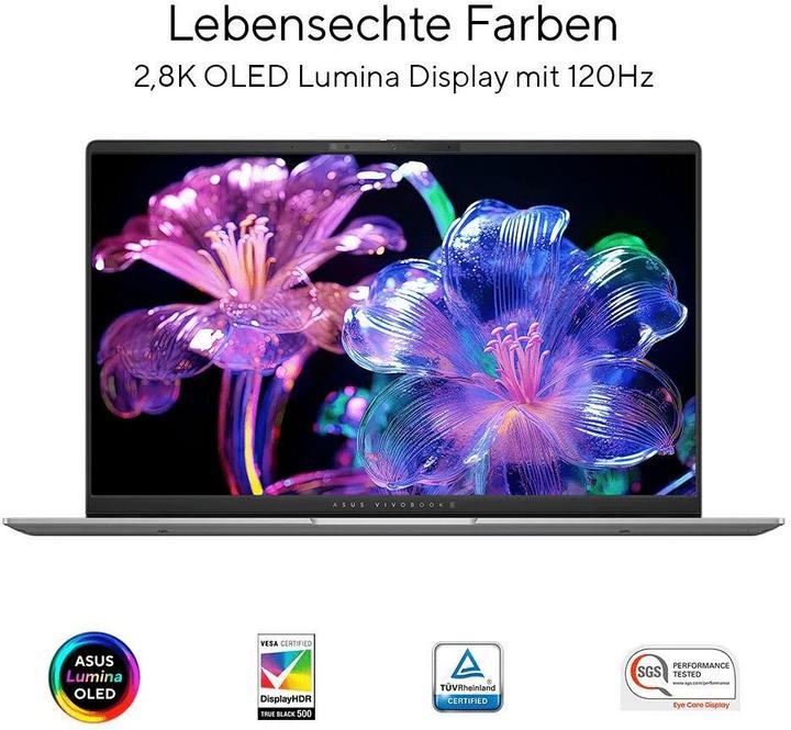 Produktbild ASUS Vivobook S 15 OLED (15.60", 1000 GB, 32 GB, CH, Snapdragon X Elite X1E-78-100)
