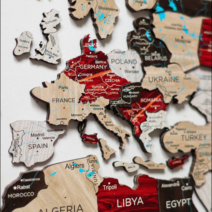 Actual product image Enjoy The Wood 3D world map (90 x 150 cm)