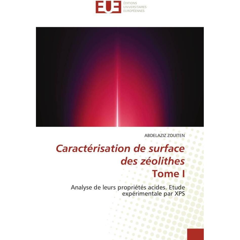 Caractérisation de surface des zéolithes Tome I, Fachbücher von ABDELAZIZ ZOUITEN