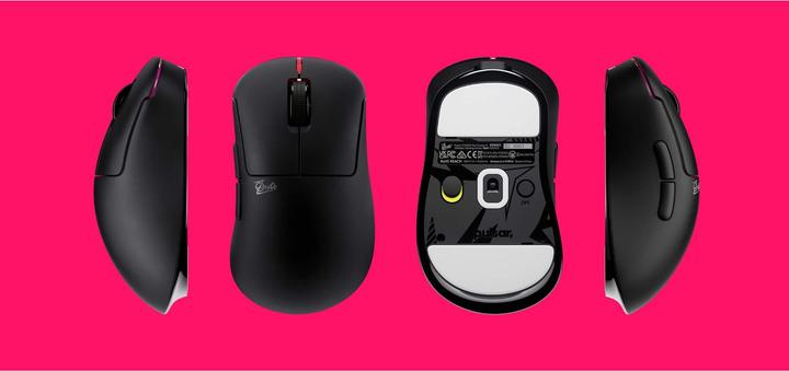 Actual product image Pulsar ZywOo The Chosen Medium Wireless - Gaming Mus - Optisk - 5 knapper - Sort (Wireless)