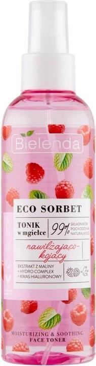 Actual product image Bielenda Eco Sorbet Moisturising And Soothing Tonic In Mist Raspberry 200Ml (Face toner, 200 ml)