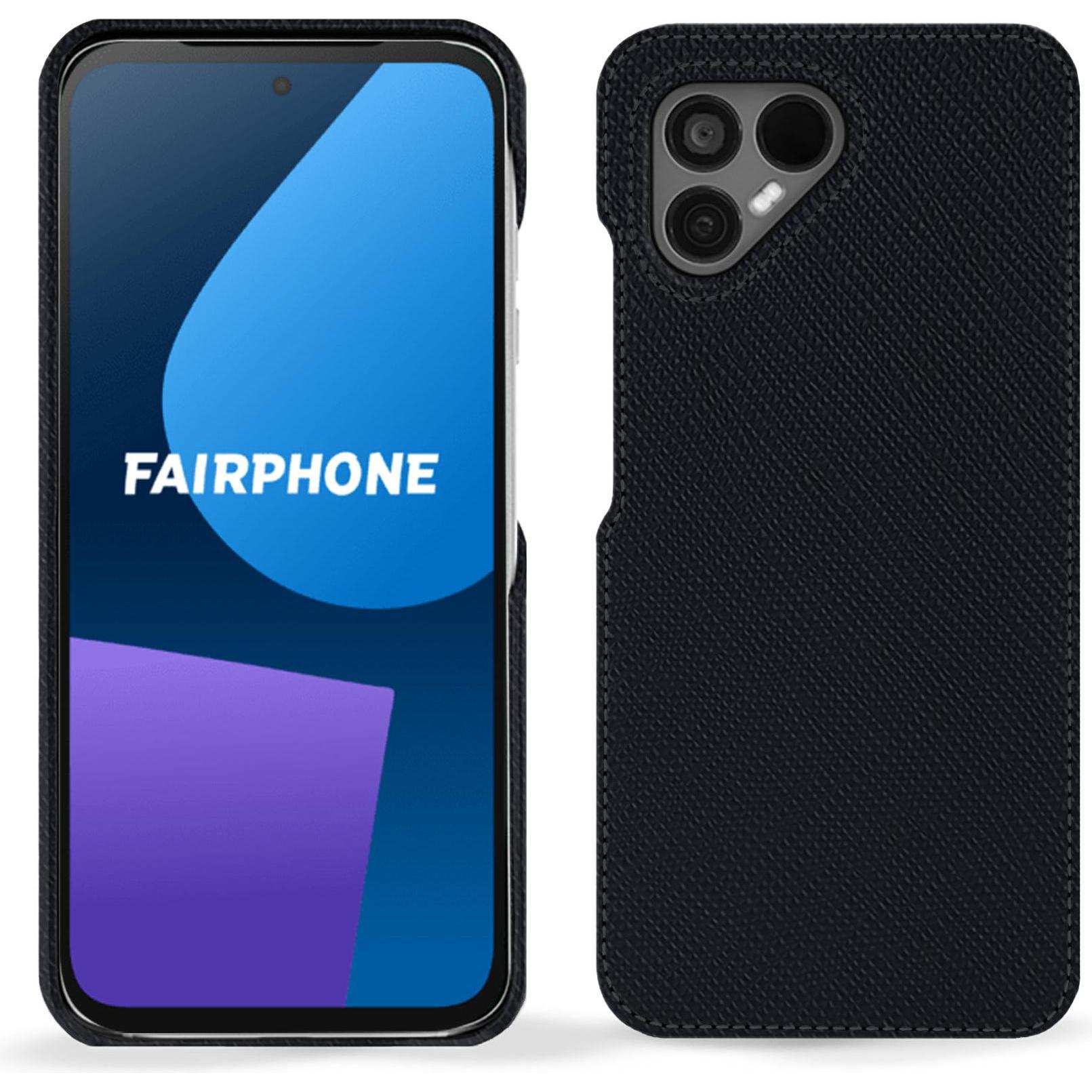 Noreve Lederschutzhülle (OnePlus 5), Smartphone Hülle, Schwarz