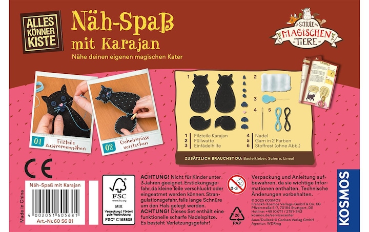 Produktbild Kosmos Näh-Spass mit Karajan