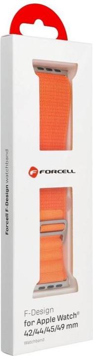 Forcell Strap F-DESIGN FA13 strap for APPLE Watch 42 / 44 / 45 / 49 mm orange (Poliestere)