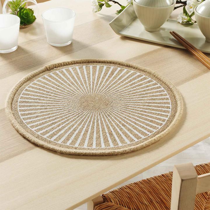 Produktbild Casativo 2er-Set runde Tischsets aus Jute (2 Stk., 38 x 38 cm)