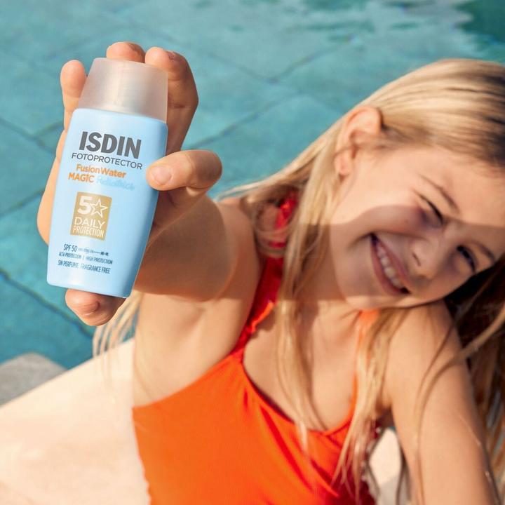 Actual product image Isdin Fusion Water SPF50 (Suntan cream, SPF 50, 50 ml)