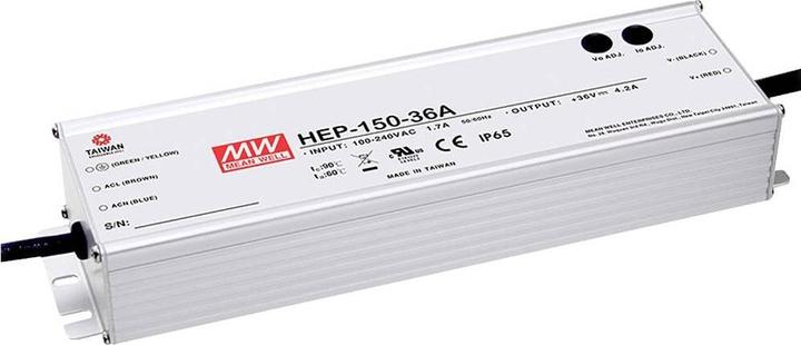 Produktbild MeanWell MEAN WELL HEP-150-24A, 90 - 305 V, 150 W, 24 V, RoHS, 68 mm, 228 mm