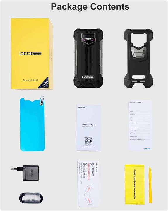 Produktbild Doogee S89 Pro -puhelin, 256/8 Gt, musta (256 GB, Schwarz, 6.30")