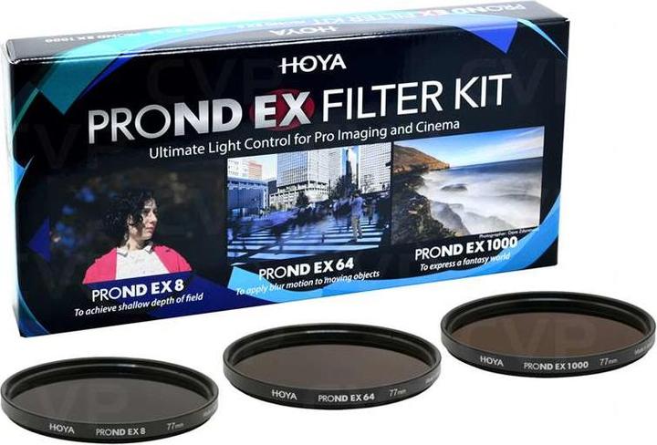Image du produit Hoya PRO ND EX Filter Kit 8/64/1000 (72 mm, Filtre gris neutre, 72 mm)