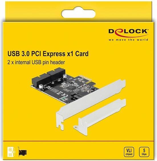 Produktbild Delock PCI-Express-Karte 2x USB 3.0 intern (Pfostenstecker)