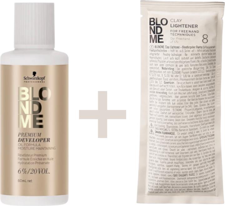 Produktbild Schwarzkopf Professional BLONDME Clay Lightener 8 & Developer
