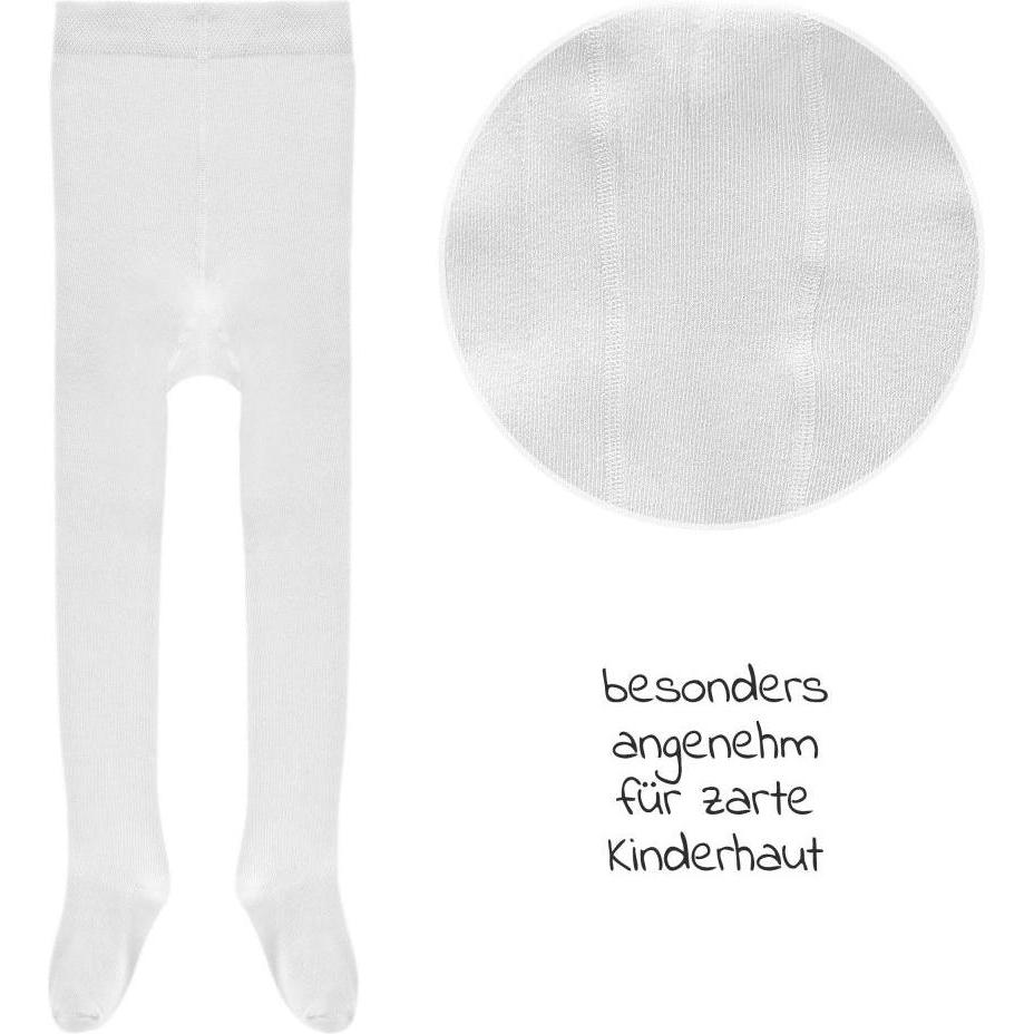 Thumbnail - La Loona, Strümpfe, LaLoona Baby-Strumpfhosen Strumpfhose 2er Pack - Weiss -, Weiss, (50/56)