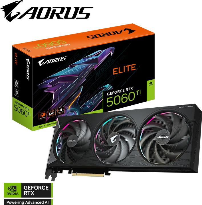Produktbild Gigabyte AORUS GeForce RTX 5060 Ti Elite (16 GB)