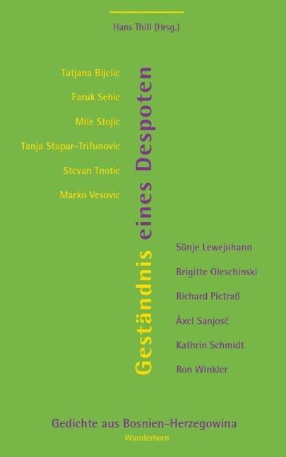 Produktbild Geständnis eines Despoten (Deutsch, Richard, Tatjana/Lewejohann, Bijelic, Sünje/Oleschinski, Brigitte/Pietrass, 2012)