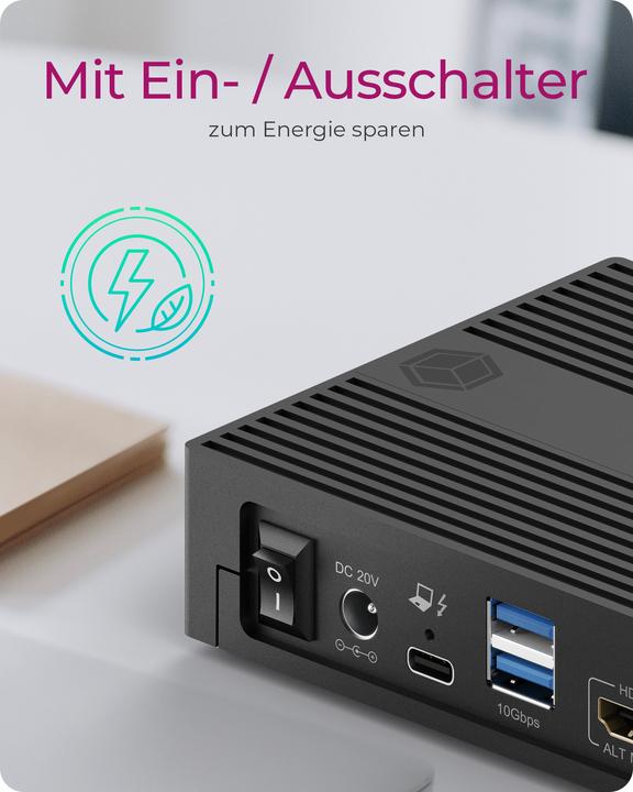 Produktbild Icy Box USB-C Docking station, Dual 4K Display Dock, IB-DK2246AC (USB-C, 14 Ports)