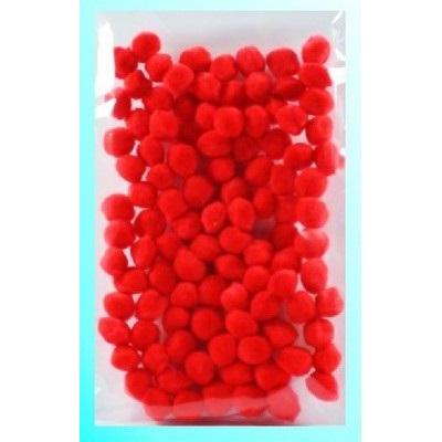 Cekiny Rote Pompons 10mm 100 Stk