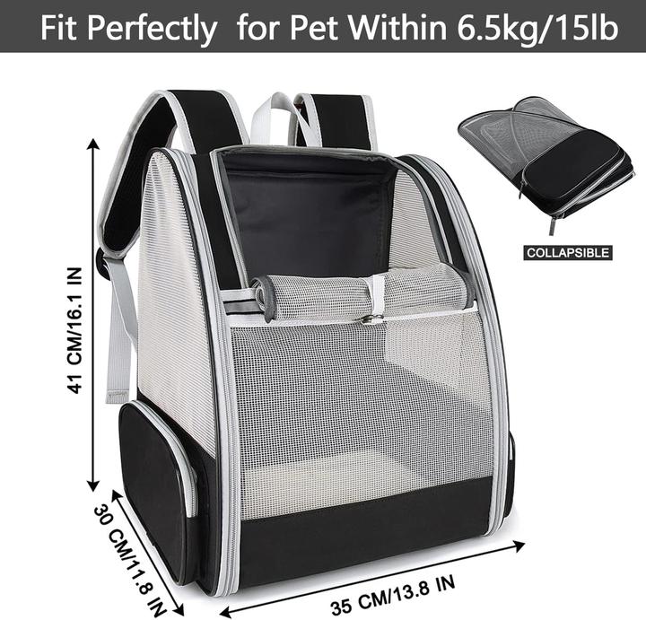 SeaMorn Sac à dos pour chien (Chien, Chat, Respirant)