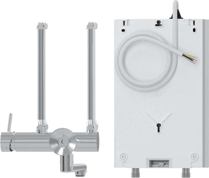 Produktbild Stiebel Eltron DCE 11/13 H + MEKD Elektronischer Kompakt-Durchlauferhitzer + Armatur für die Küche, Übertisch, VDE