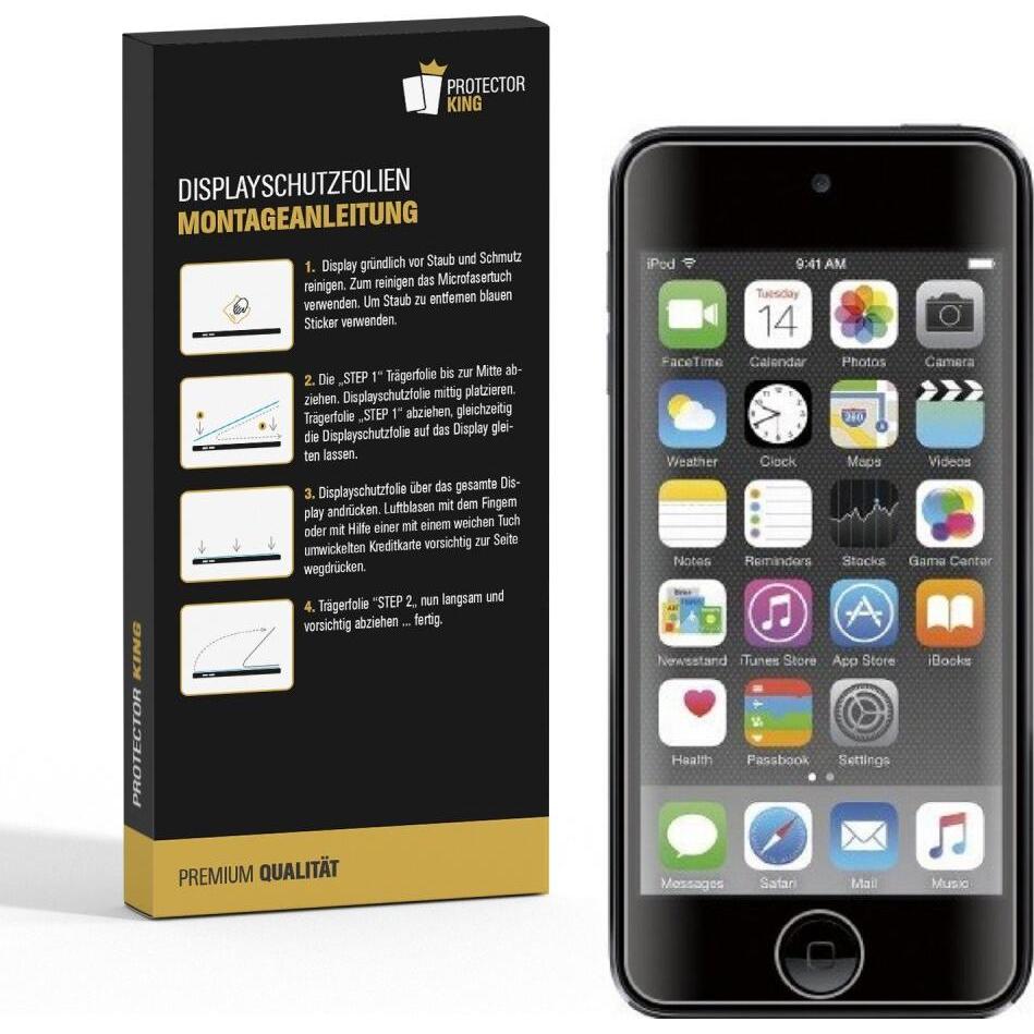 Thumbnail - Protectorking 2x Panzerfolie Anti-Shock HD Klar, MP3 + Media-Player Zubehör