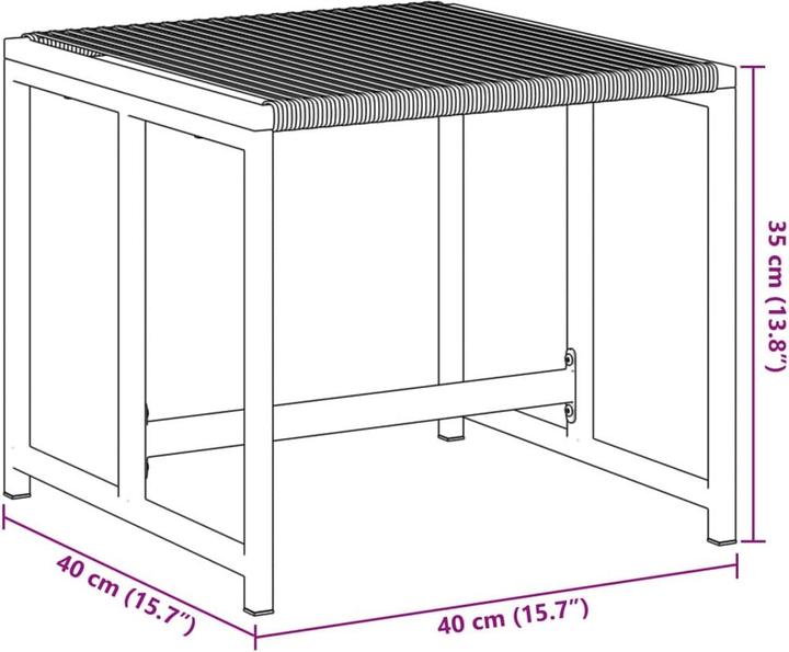 Produktbild vidaXL Gartenhocker