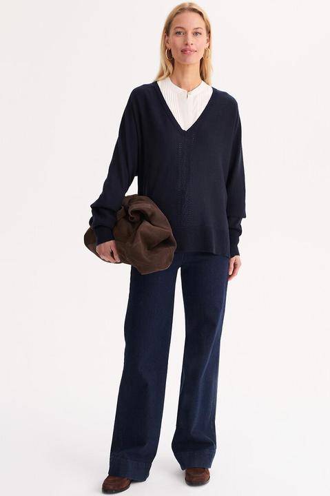 Actual product image Anne Weyburn V-Ausschnitt-Pullover aus Feinstrick (XL)