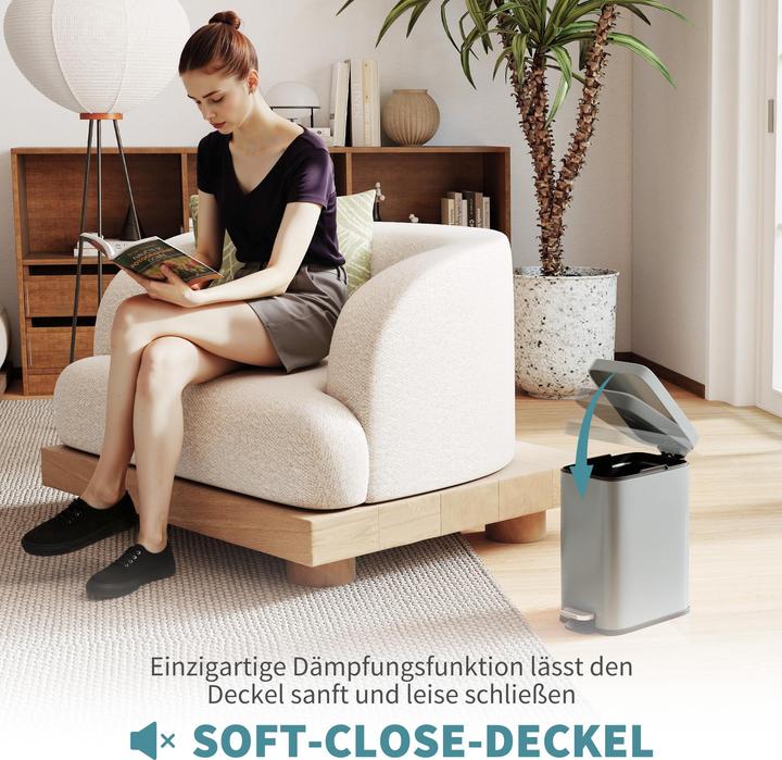 Produktbild Homcom Mülleimer mit Fusspedal (5 l)