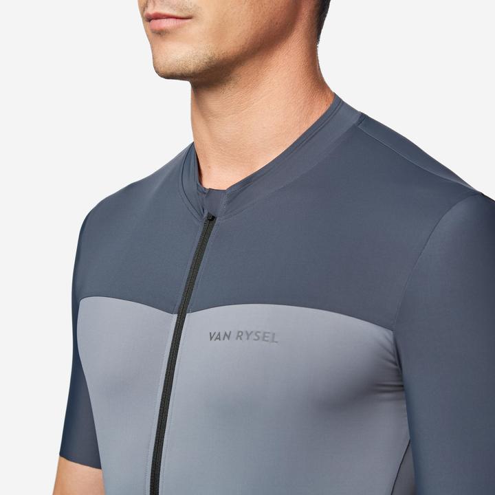 Produktbild Van rysel Rennrad Fahrradtrikot Sommer kurzarm Herren Slimfit Endurance 2 grau (L)