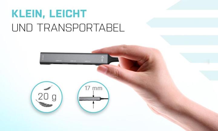 Produktbild i-tec U3hubmetalmini4 (USB-A, 4 Ports)