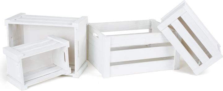 Actual product image small foot Wooden box white