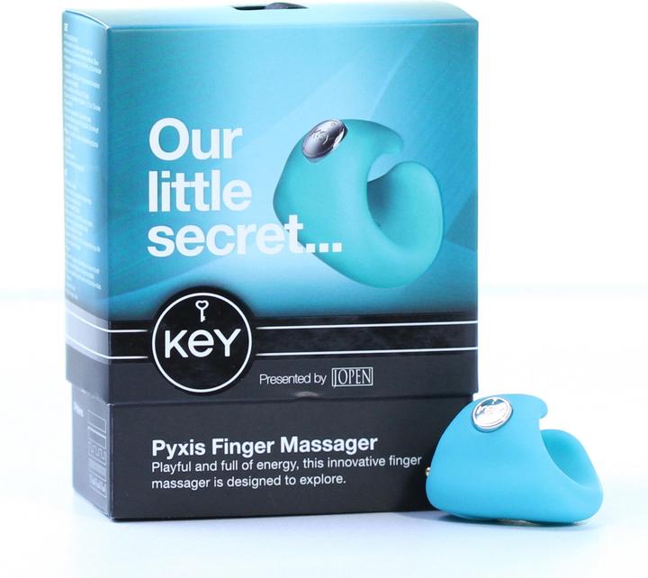 Actual product image KEY by Jopen Pyxis Finger Massager Blue