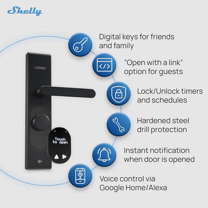 Produktbild Loqed Touch Smart Lock Black Edition (Bluetooth)