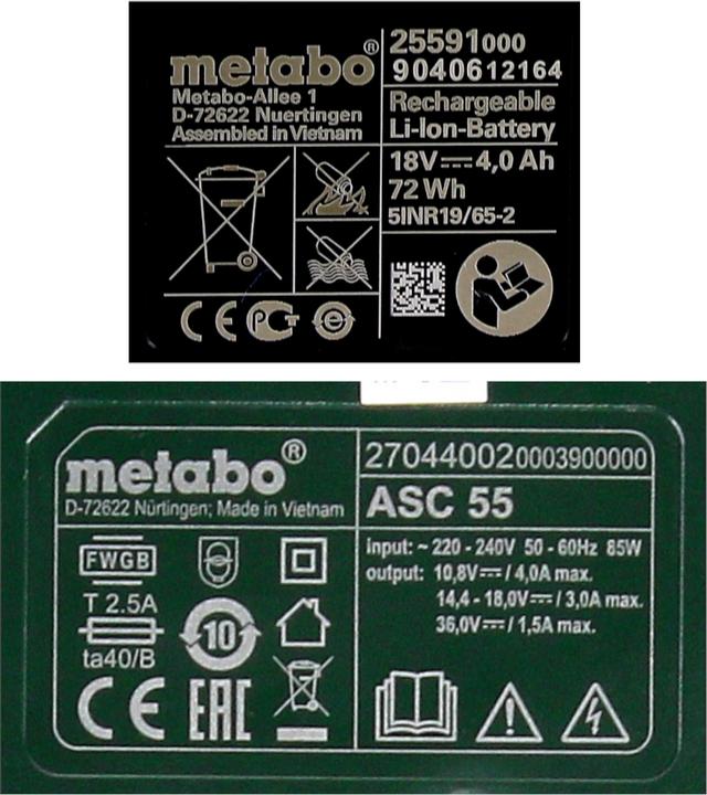 Produktbild Metabo Basis-Set 3 x 4.0 Ah (18 V)