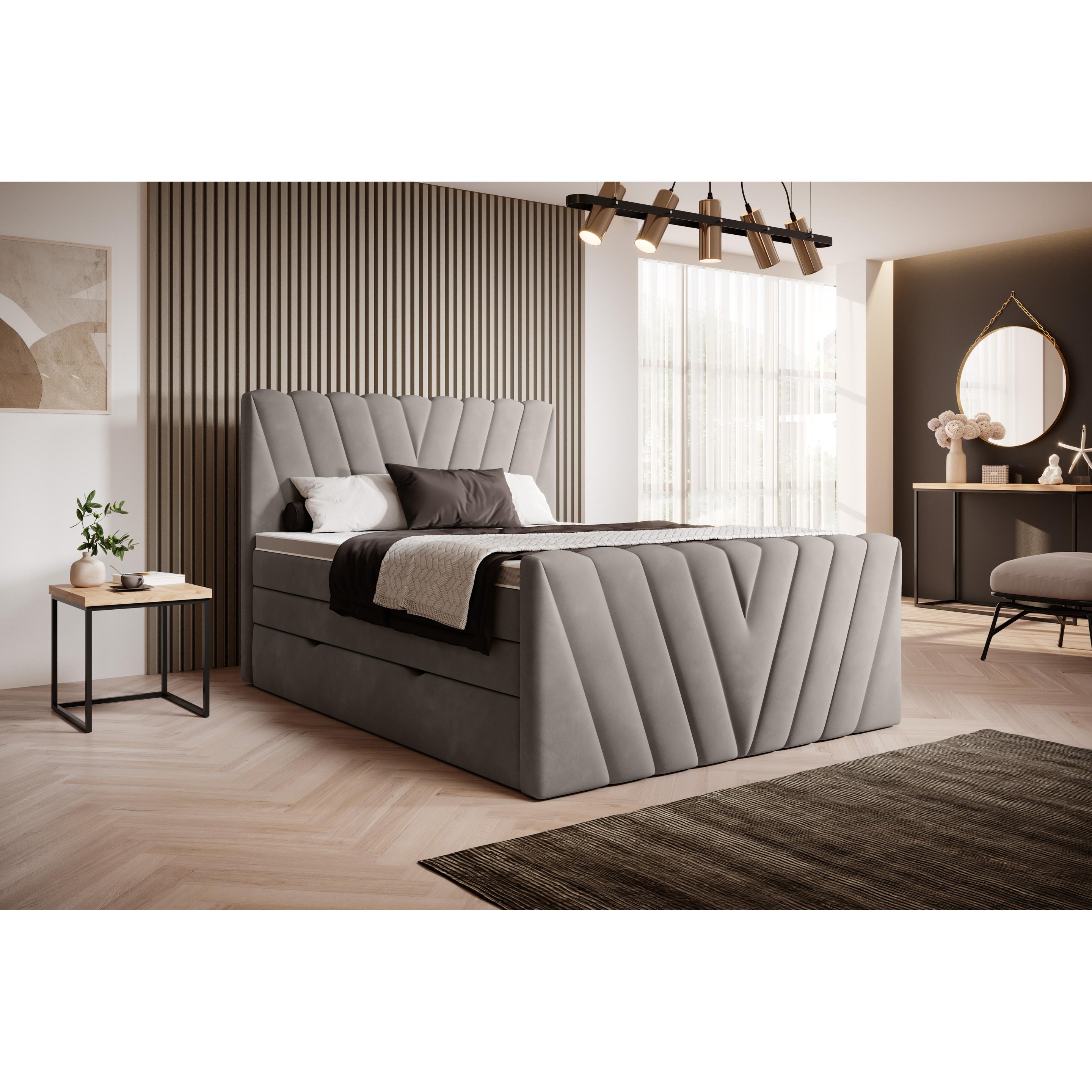 ELTAP, Boxspringbett, Candice mit Stauraum (180 x 200 cm)