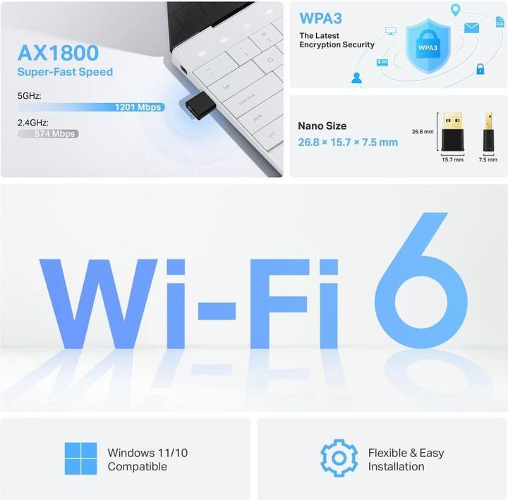 Actual product image TP-Link Archer TX20U Nano (USB 2.0)