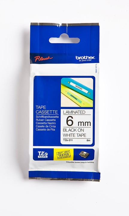 Immagine prodotto Brother TZe-211 (0.60 cm, Nero, Bianco)