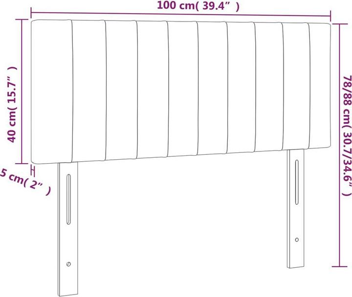 Immagine prodotto vidaXL Aldridge (100 x 5 x 78/88 cm)