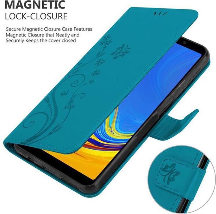 Produktbild Cadorabo Flower Book Cover (Samsung Galaxy A7 (2018))