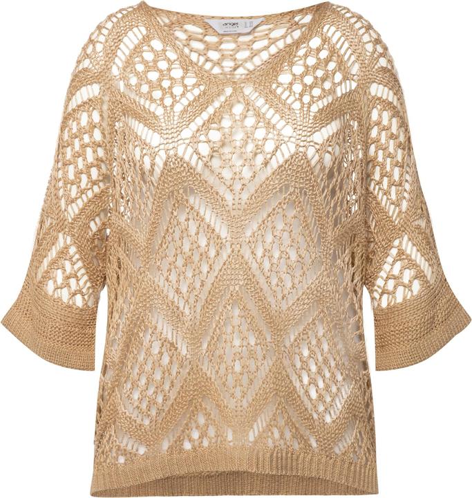 Produktbild Angel of Style Pullover, oversized, Ajourstrick, V-Ausschnitt, Langarm (58)