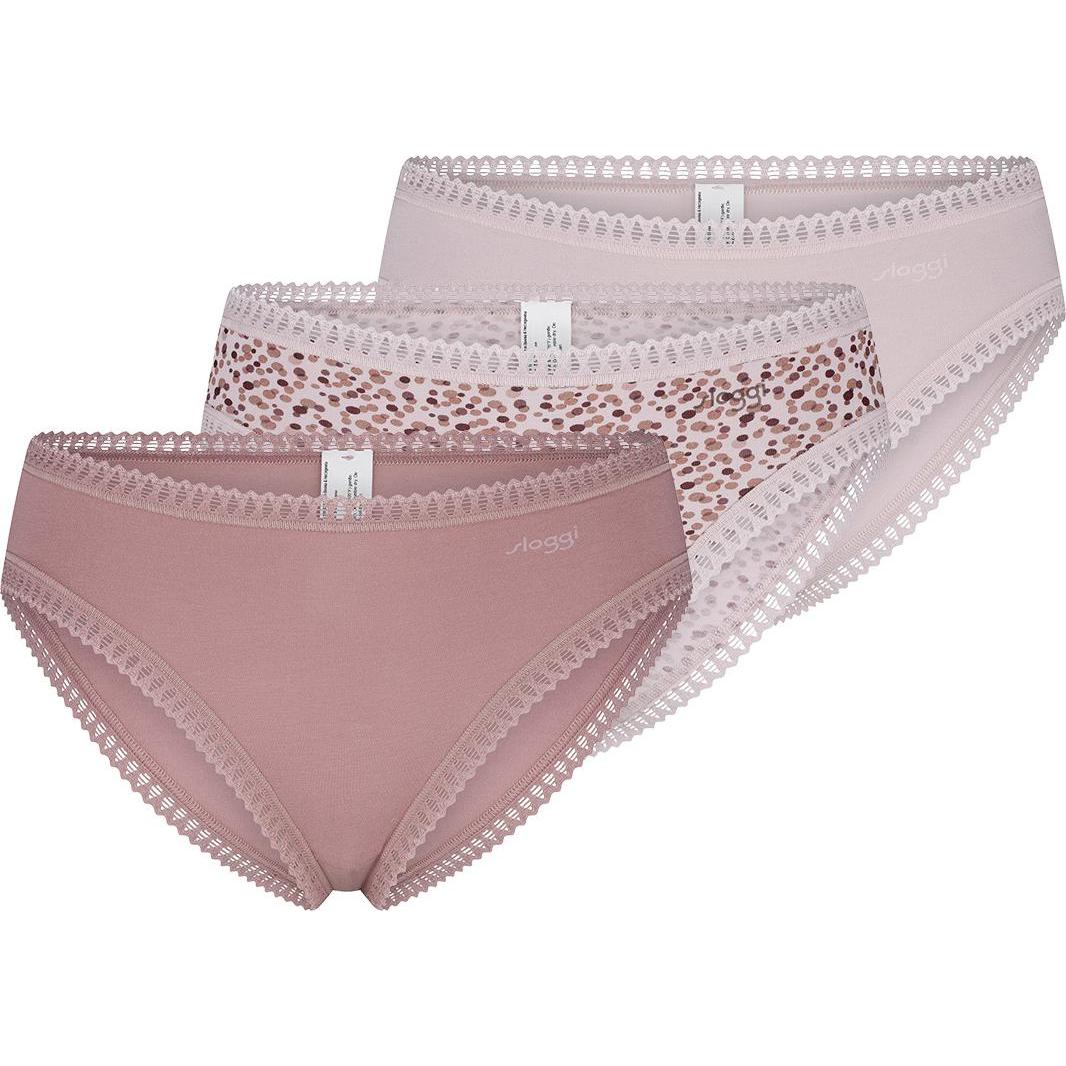 Thumbnail - Sloggi, Damen, Unterhosen, GO Crush High leg C3P, Rosa, (XXL, 3er Pack)