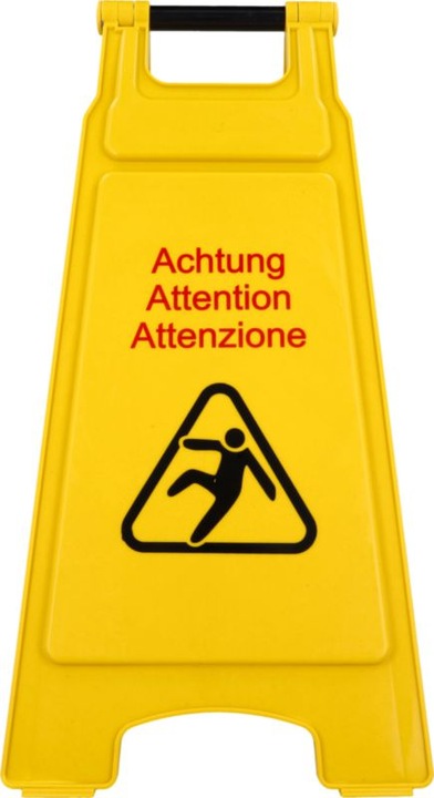 Image du produit Tegro Panneau d'avertissement Attention au risque de glissade