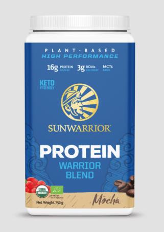 Image du produit Sunwarrior Mélange de protéines Warrior Bio (750 g, 1 x, Café moka)